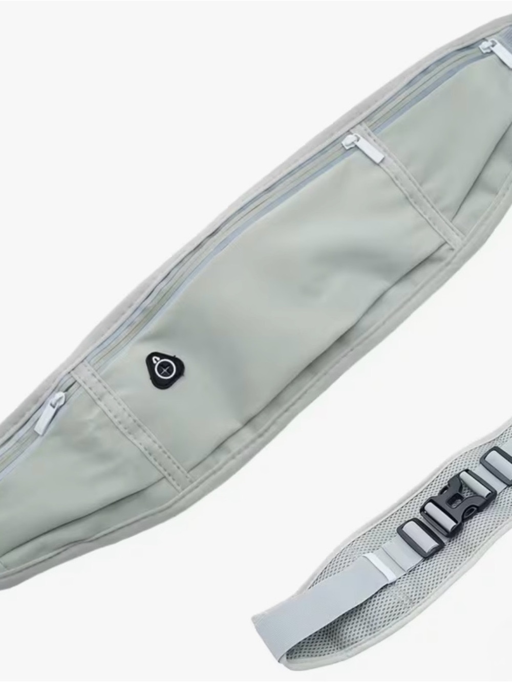 Light Gray Waist Pack — Minimal Everyday Carry — Runners Belt Bag — Travel